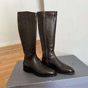 Aquatalia leather riding boots size US 5